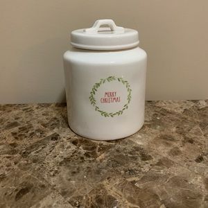 Rae Dunn Merry Christmas Canister